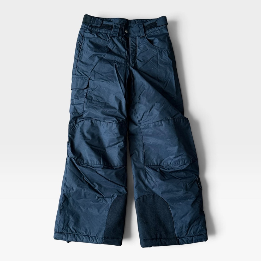 Columbia Youth Snow Pants Black Omni-Shield Insulated Winter Size 7/8